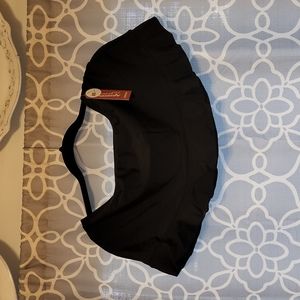 Black swim skirt
